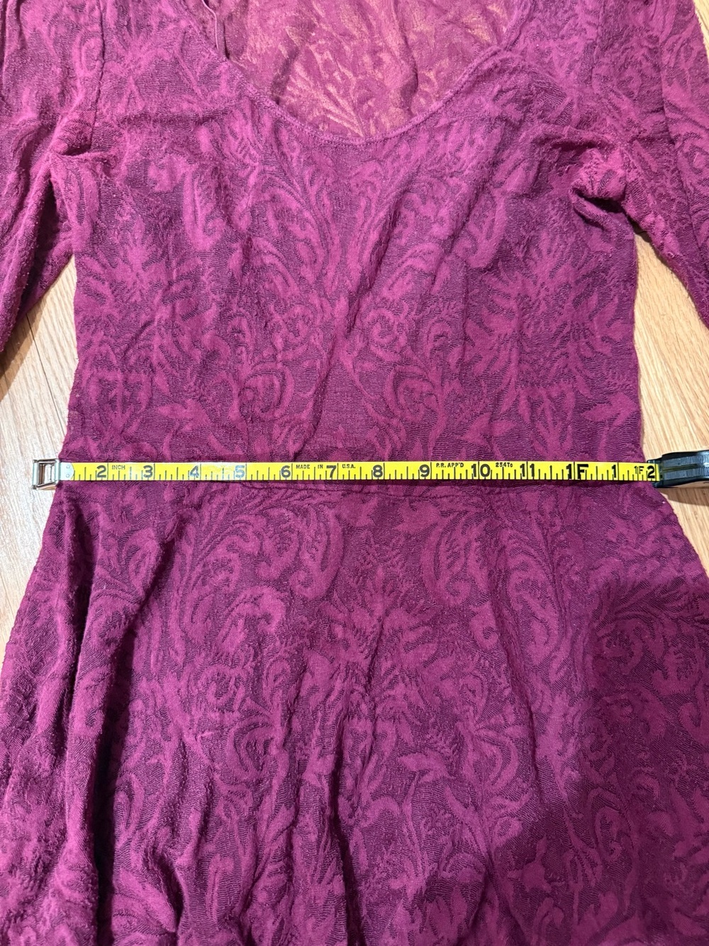 Free People magenta dress with attached slip - Picture 14 of 15